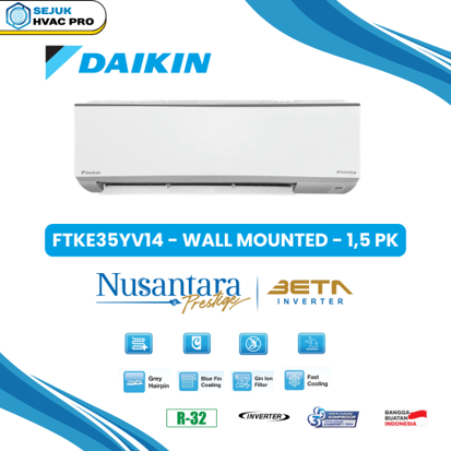 FTKE35YV14 – Wall Mounted – 1,5 PK