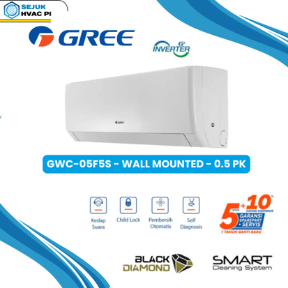 GWC-05F5S – Wall Mounted – 0,5 PK