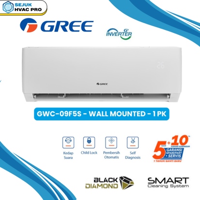 GWC-09F5S – Wall Mounted – 1 PK