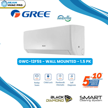GWC-12F5S – Wall Mounted – 1,5 PK