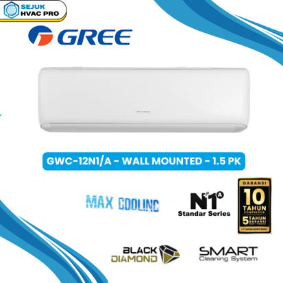 GWC-12N1/A – Wall Mounted – 1,5 PK